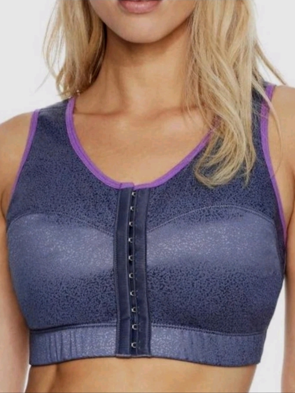 Limited Edition Purple Reign ENELL SPORT High Impact Max Support Bra Full Figure